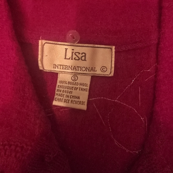 Lisa International Red Christmas Vest - Picture 2 of 3